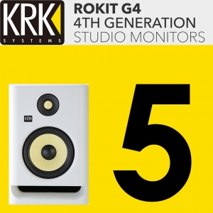 KRK ROKIT5 G4 White | 220V 정식수입품 | 1개 | 리뷰포함