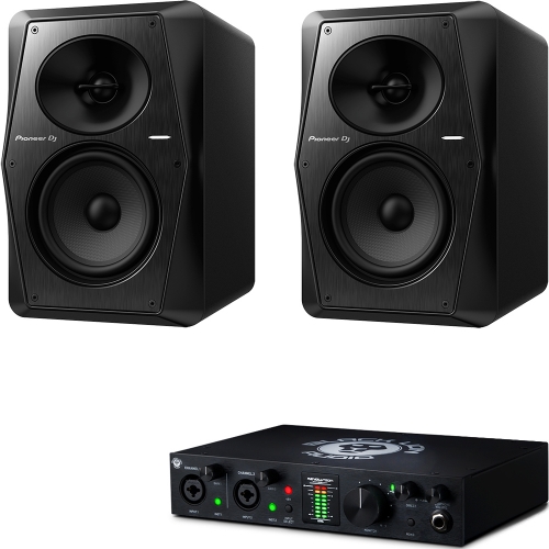 애플돌비애트모스.무손실음악감상시스템| Black Lion Audio Revolution 2x2 + Pioneer VM70 Black 1조2개 | MICtech TRS-XLR 1.5m 2개 포함