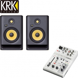 KRK ROKIT7 G4 Powered Studio Monitor + Yamaha AG03MK2 | 220V 정식수입품 | 1조2개