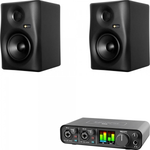 MOTU M2 USB오디오인터페이스 +  Gibbon5 Black 1조2개 | MICtech TRS-XLR 1.5m포함 | CubasePro 마우스패드 증정 | 정식수입품