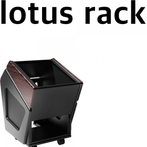 Zon Acoustics Lotus Rack 1Bay 블랙 하드우드 사이드패널 월넛 | 정품