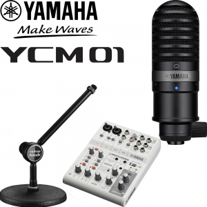 Yamaha YCM01 검정색 + AG06MK2  + OnStage Stand DS300B 마이크스탠드 | 정식수입품