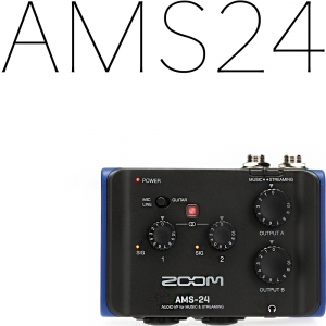ZOOM AMS24 USB 오디오 인터페이스 음악제작및 스트리밍 정식수입품