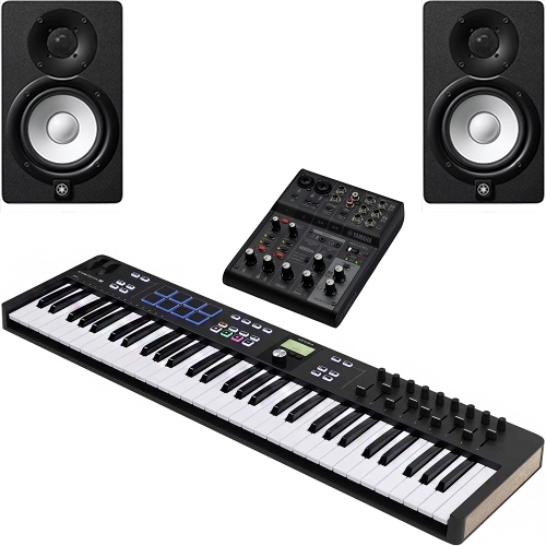 Arturia KeyLab Essential61MK3 BLACK 키랩에센셜61mk3  + Yamaha AG06mk2 오디오인터페이스 + HS5 1조2개