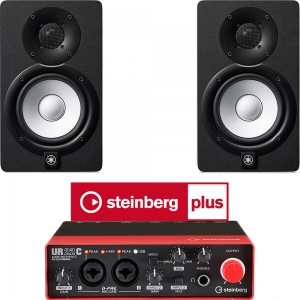 Steinberg UR22C RED + Yamaha HS5 1조2개 MICtech 1.5m케이블 정식수입품